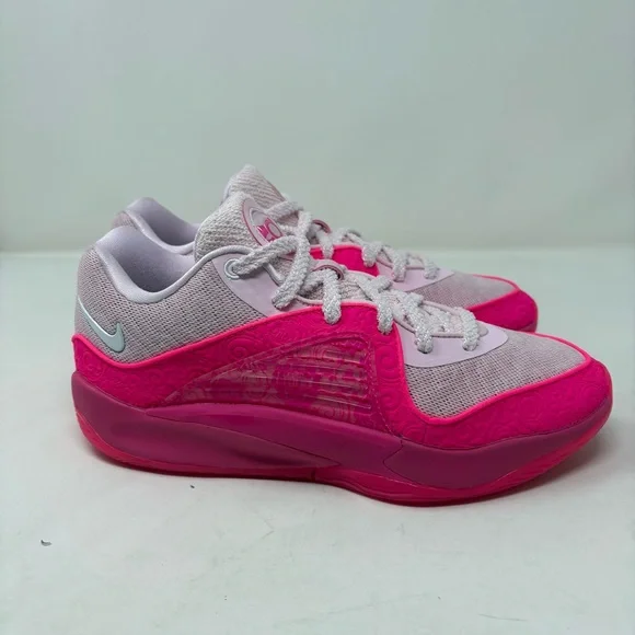 New Nike KD 16 NRG Aunt Pearl Kay Yow Hyper Pink Mens 7.5 Wmns 9 FN4929-600 - Picture 3 of 9
